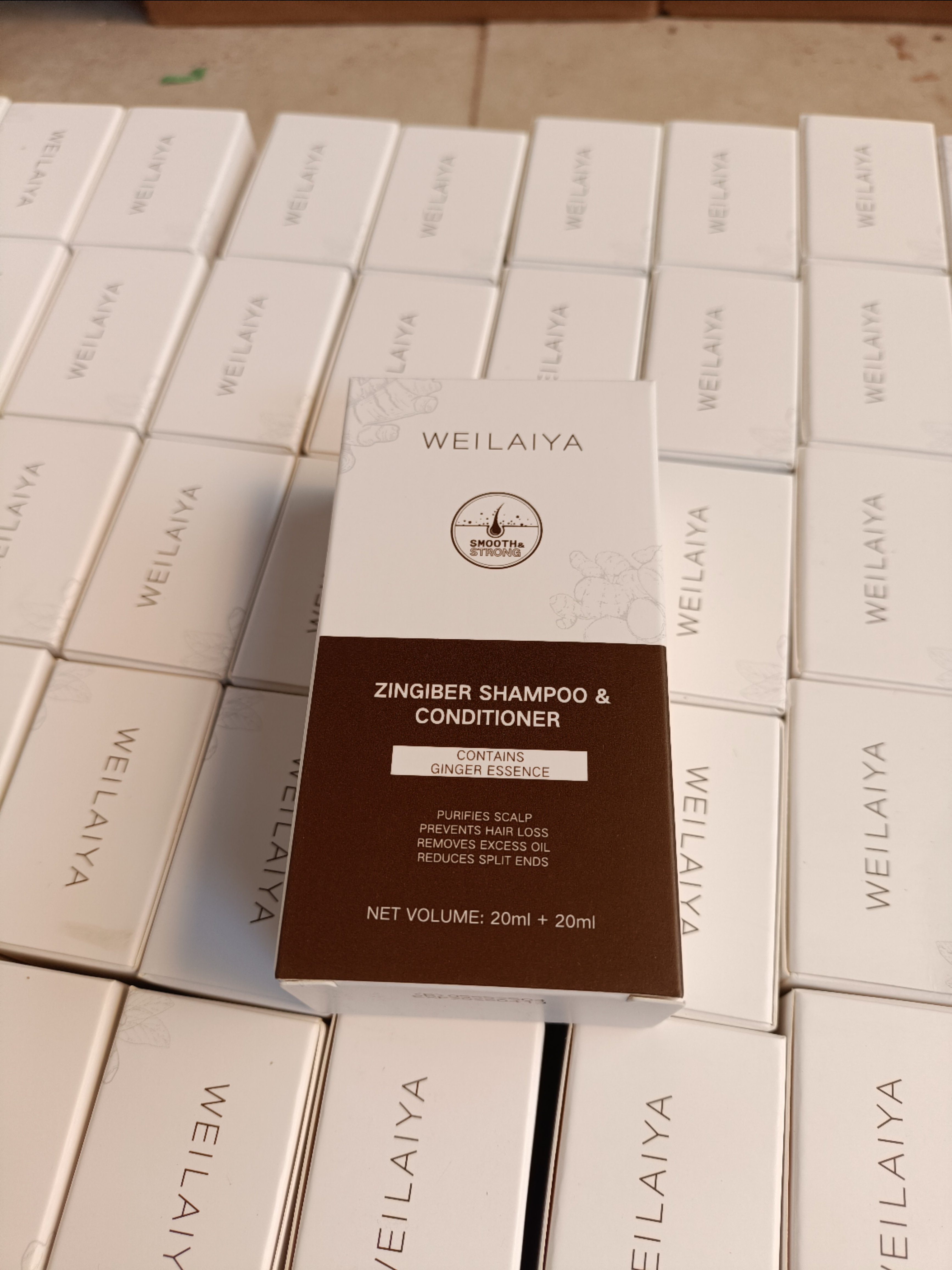 f007 Sét Dầu gội gừng thảo mộc Weilaiya 20ml + 20ml (WEILAIYA ZINGIBER SHAMPOO& CONDITIONER)
