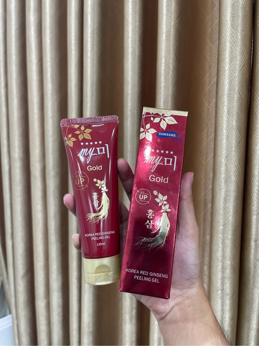 a368 - My Me - Tẩy Da Chết Sâm Đỏ Korea Red Ginseng Peeling Gel 130ml