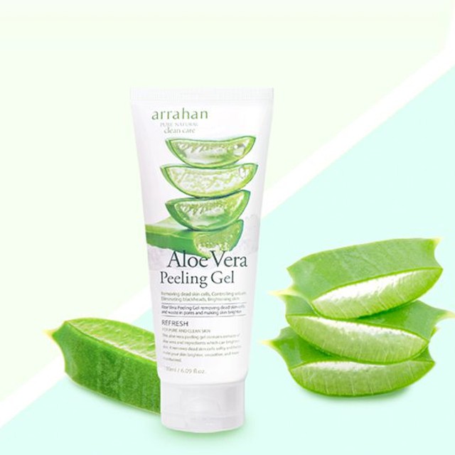 Tẩy Da Chết Arrahan Peeling Gel 180ml (Hương táo, Chanh, Hoa oải hương, than hoạt tính, Đông y, Lô hội)
