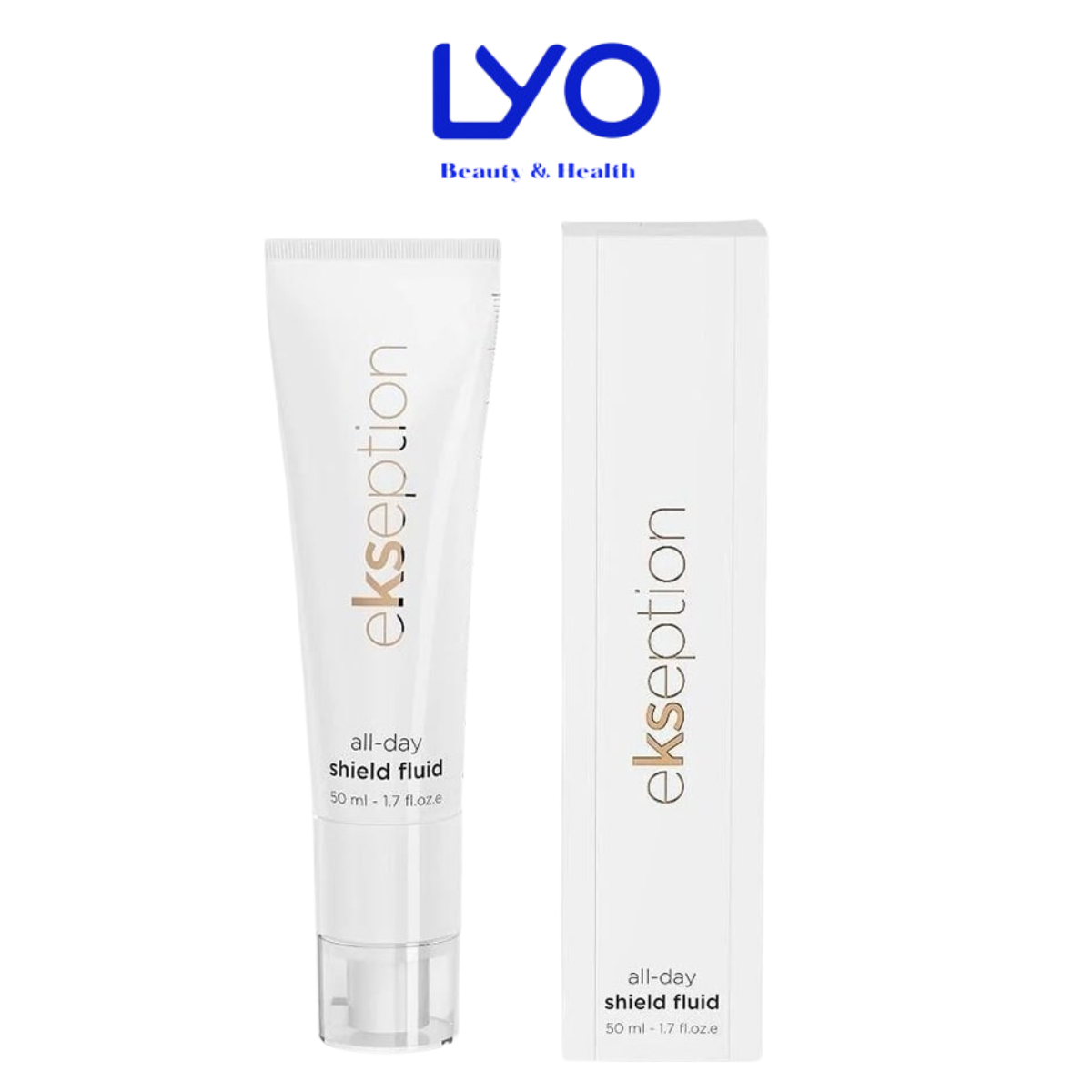 Kem Chống Nắng Ekseption All Day Shield Fluid Kết Hợp Dưỡng Ẩm - Căng Bóng & Trẻ Hoá Da, Phù Hợp Nhiều Loại Da 50ml