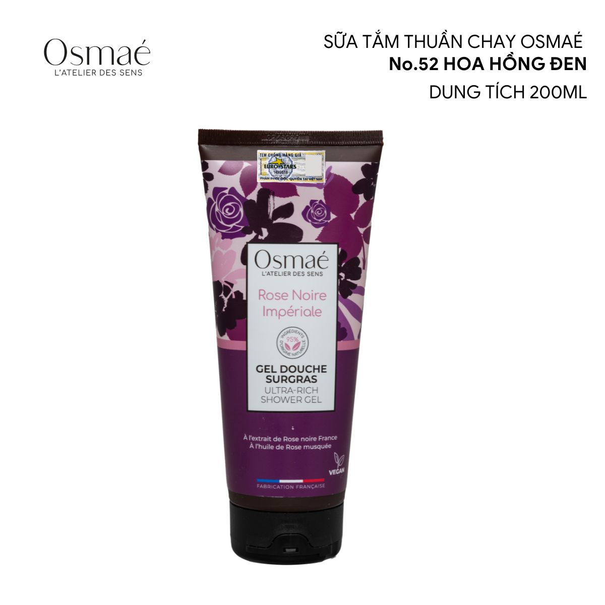 f310 - Sữa tắm thuần chay Pháp Osmaé 200ml