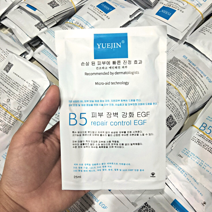 Mặt nạ dưỡng ẩm phục hồi da B5 Yuejin Repair Control EFG 25ml Combo 10 miếng
