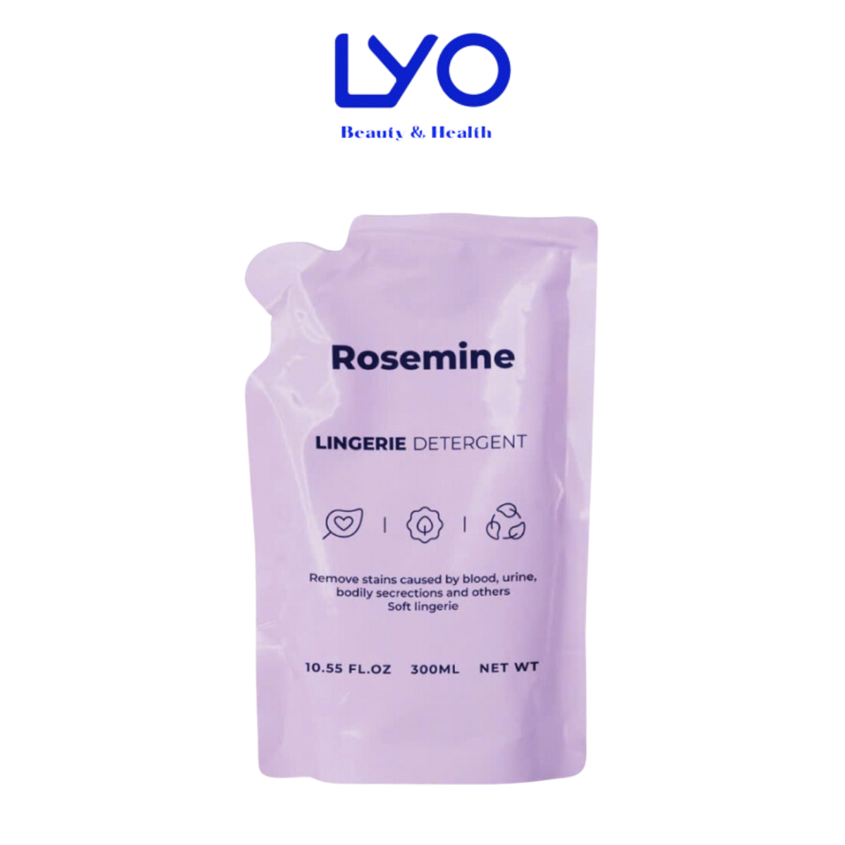 Nước Giặt Đồ Lót Lành Tính & Dịu Nhẹ Rosemine Lingerie Detergent Hàn Quốc 300ml