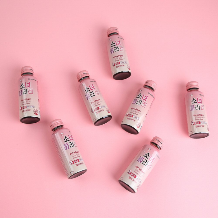 e511 - Nước Uống Bổ Sung Collagen Làm Đẹp Da Girl Collagen 1000mg Hộp 10 Chai x 100ml