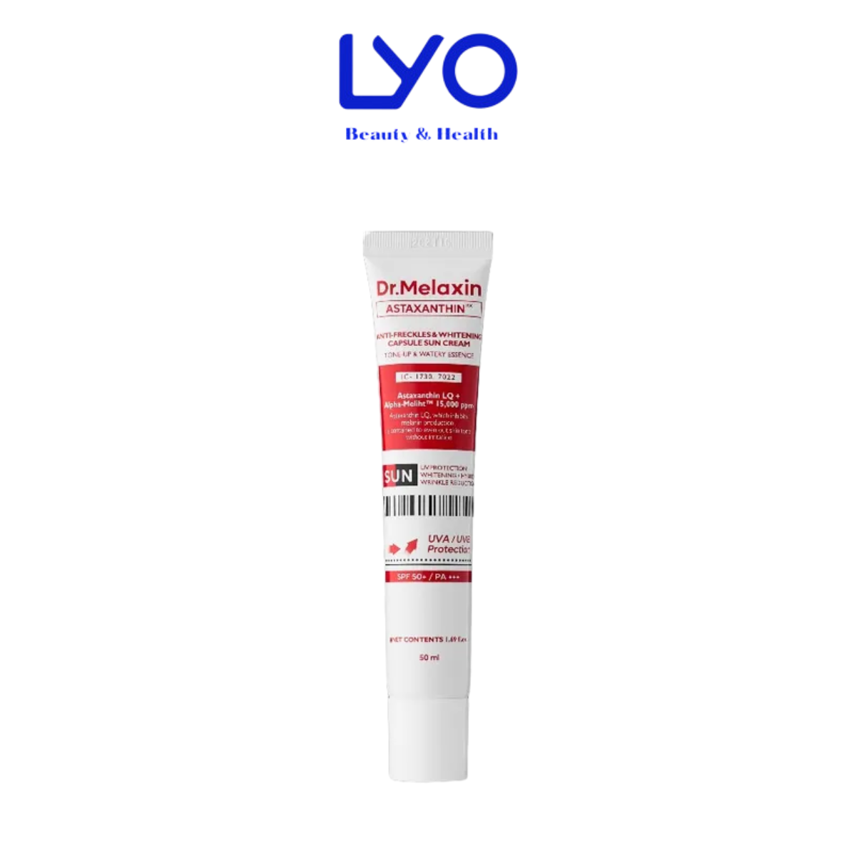 Kem Chống Nắng Nâng Tone Tự Nhiên Astaxanthin Capsule Hàn Quốc 50ml