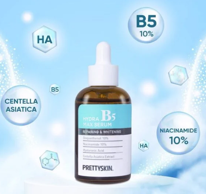 Serum Dưỡng Trắng Phục Hồi Da Prettyskin Hydra B5 Max Serum 50ml