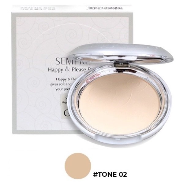 Phấn phủ Geo lamy Sempre Happy & Please Pact Geo trắng và Catalinageo Geo vàng Hàn Quốc