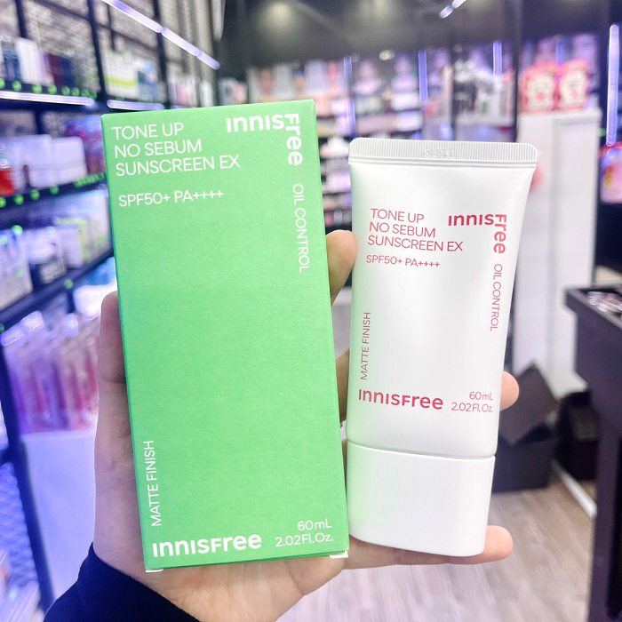 KEM CHỐNG NẮNG INNISFREE TONE UP NO SEBUM SUNSCREEN EX SPF50+ PA++++ 50ML MẪU MỚI 2023