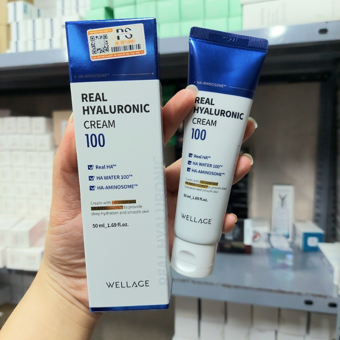 Kem dưỡng Wellage Real Hyaluronic - Dưỡng ẩm tức thì trên da giúp làn da căng mọng 50ml