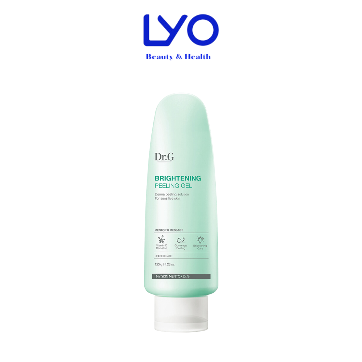 Tẩy Tế Bào Chết Dạng Gel Dịu Nhẹ, Làm Sáng Da, Cấp Ẩm Dr.G Brightening Peeling Gel Hàn Quốc 120g