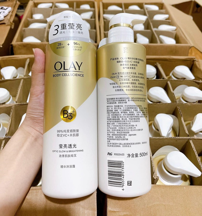 Sữa Tắm Trắng Da Olay Body Cellscience B3 + Vitamin C 500ml