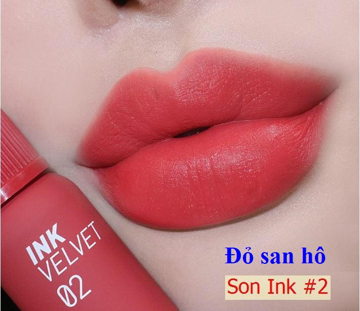Son kem Peripera Peri's Ink Velvet / Ink AIRY Velvet - Son bóng Water Bare Tint