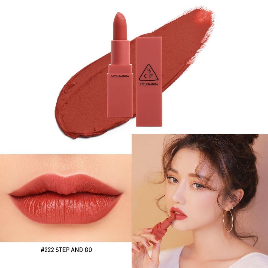 Son Thỏi Lì 3CE Mood Recipe Matte Lip Color 3.5g (Vỏ Đỏ)