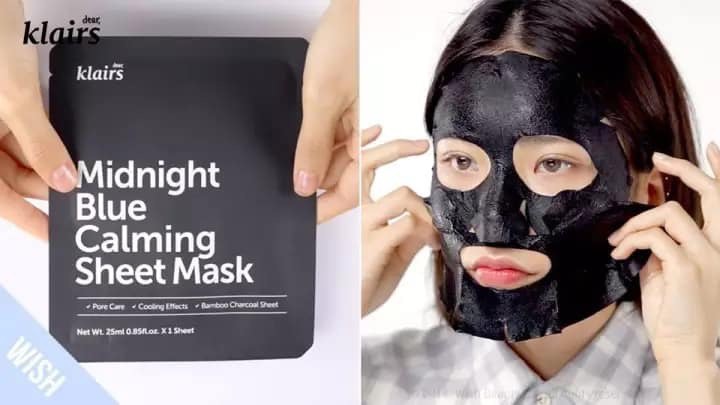 d561 - Mặt nạ làm dịu, giảm kích ứng, phục hồi da Klairs Mignight Blue Calming Sheet Mask 25ml