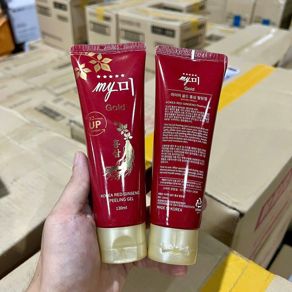 a368 - My Me - Tẩy Da Chết Sâm Đỏ Korea Red Ginseng Peeling Gel 130ml