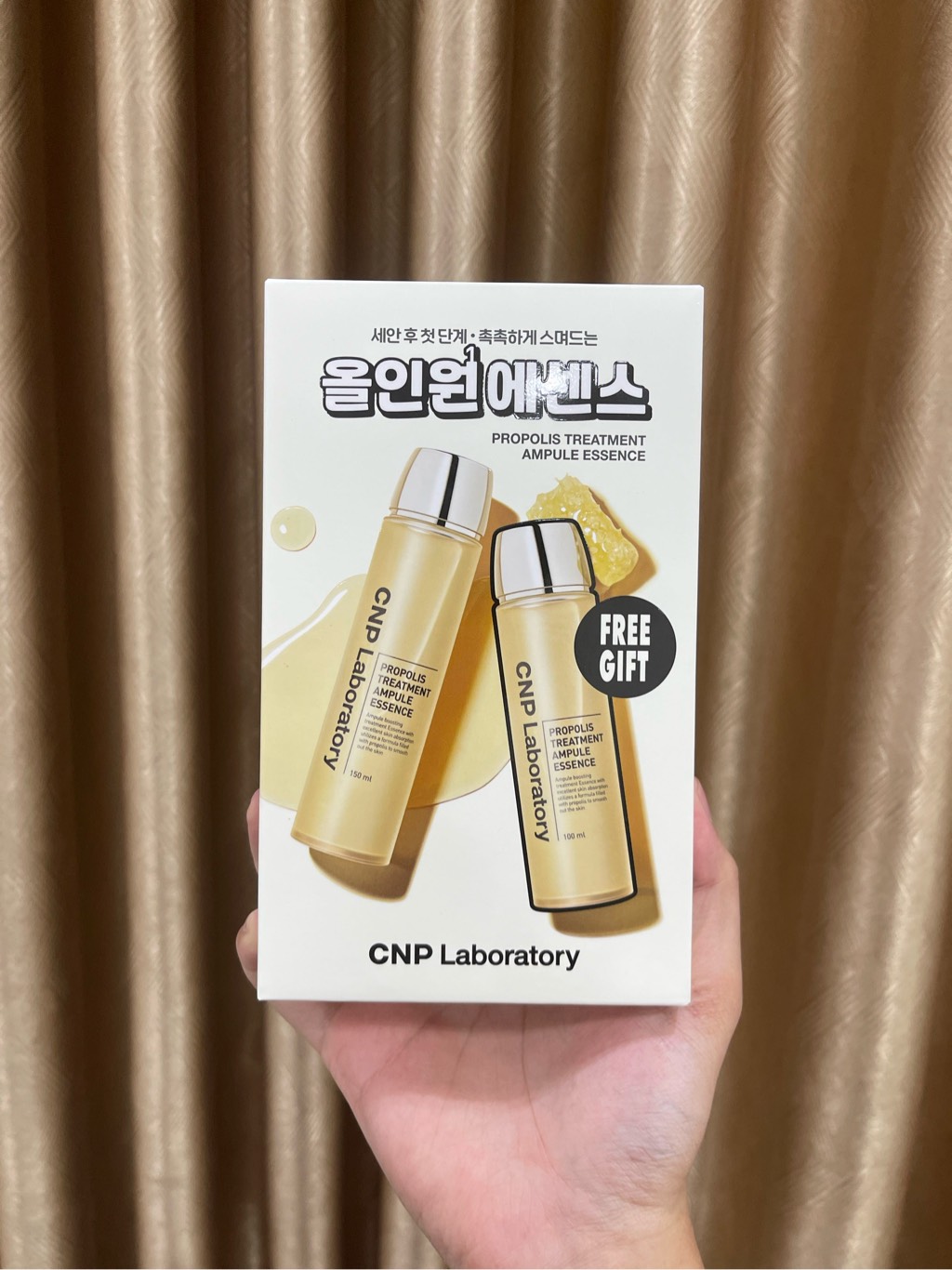 a64 - CNP - Set Nước Thần Keo Ong Propolis Treatment Ampoule Essence 150ml + 100ml