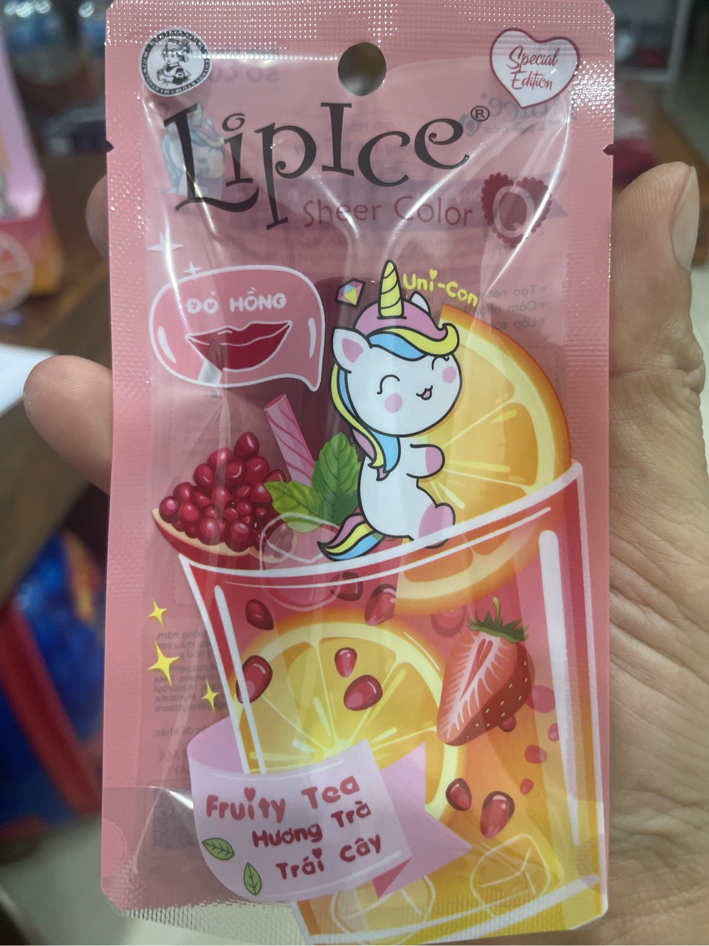 d904 - Son Dưỡng Có Màu Lipice Sheer Color Q phiên bản Thỏ Bảy Màu 2,4Gr