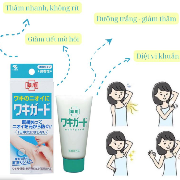 Gel lăn khử mùi Kobayashi Nhật Bản 50g