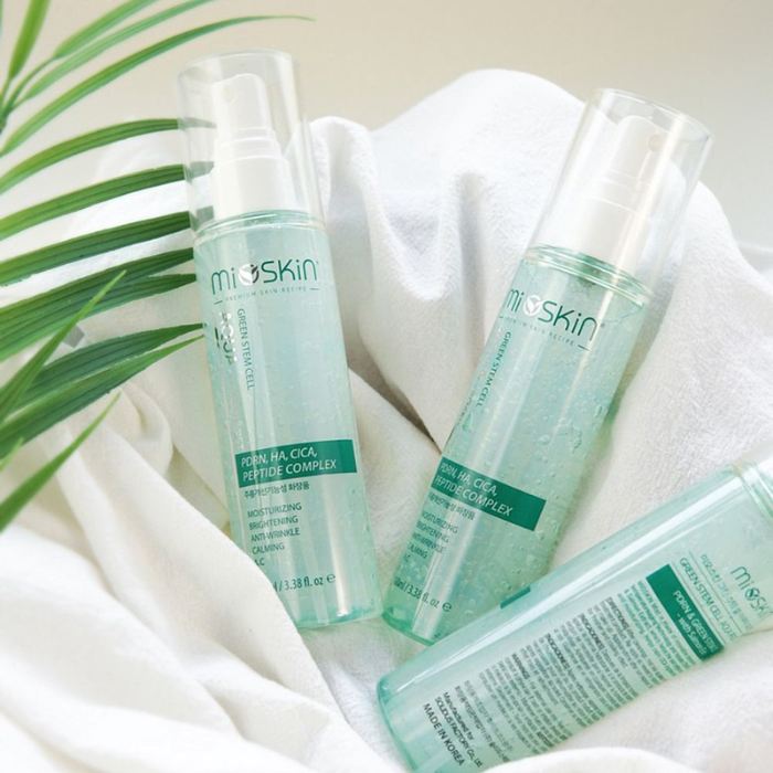 Xịt dưỡng tế bào gốc Mioskin  5 in 1 Green Stem Cell dưỡng da ẩm mượt 100ml