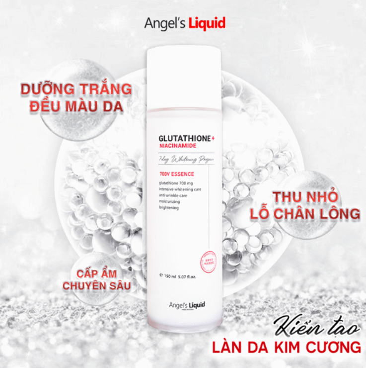 b554 - Angel's Liquid - Nước hoa hồng trắng da 7DAY Glutathione + Niacinamide Treatment Essence 150ml