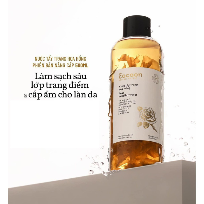 Nước Tẩy Trang Hoa Hồng Cocoon Rose Micellar Water 310ml - 500ml