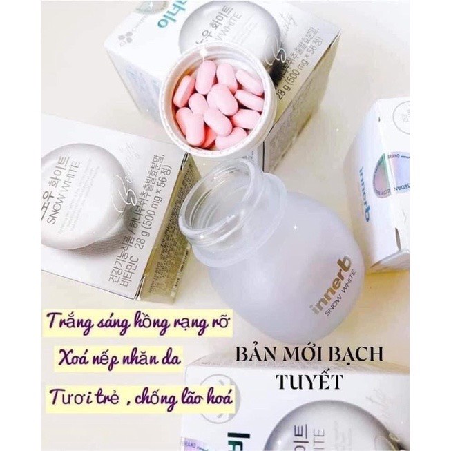 Viên Uống Trắng Da InnerB Snow White  plus + 56 viên