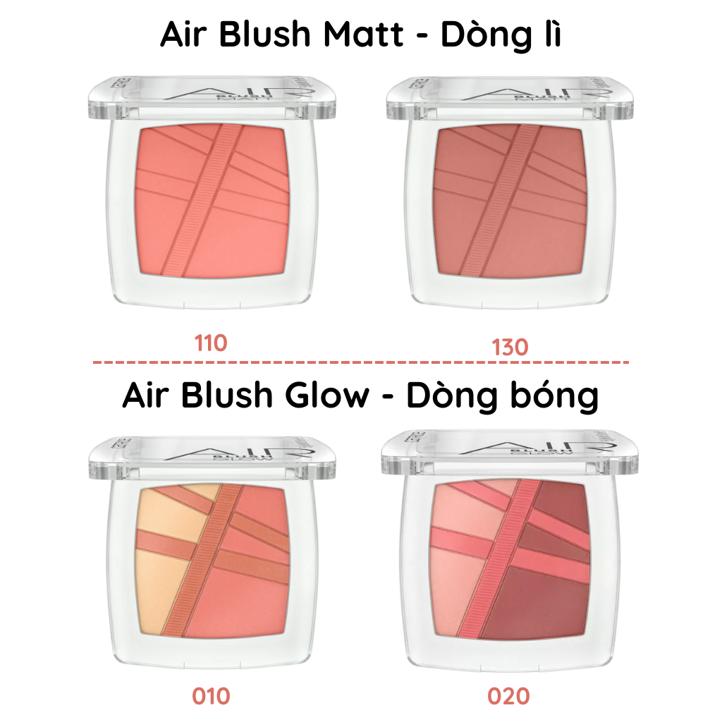 Phấn Má Hồng Catrice Air Blush Matt & Air Blush Glow 5.5g