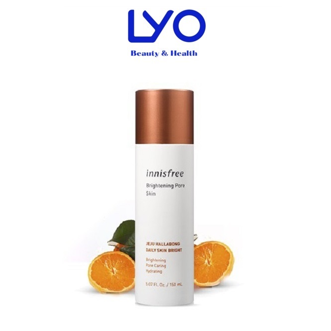 Nước hoa hồng quýt Innisfree Brightening Pore Skin 150ml