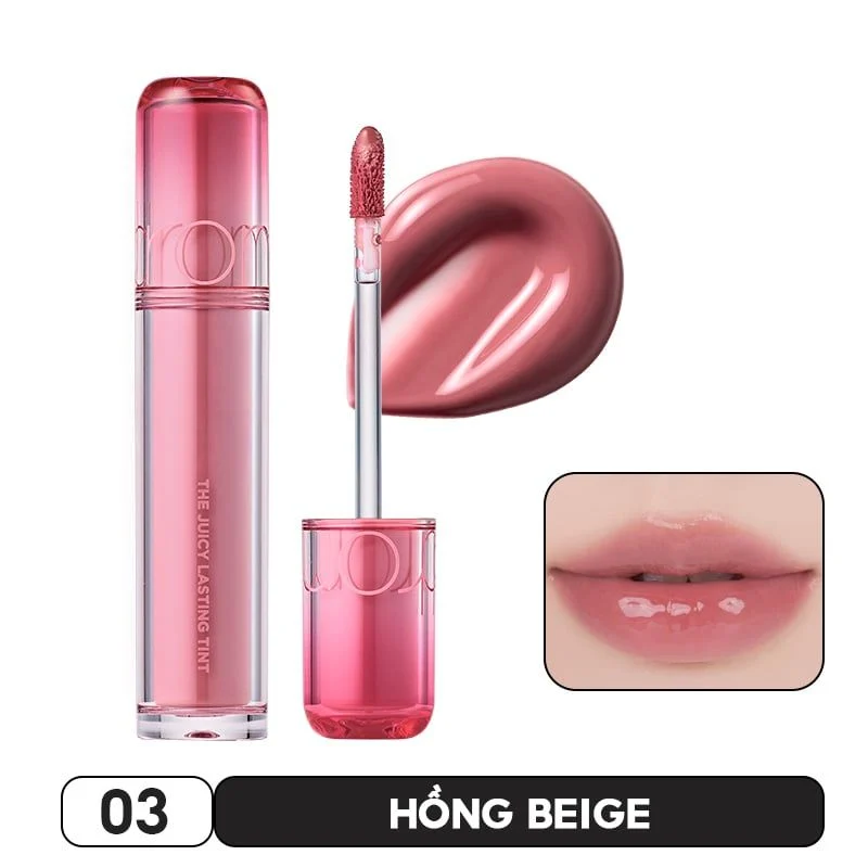 Son Romand (Son Kem Lì Zero Velvet, Son Bóng Juicy Lasting và Glasting Water Tint)