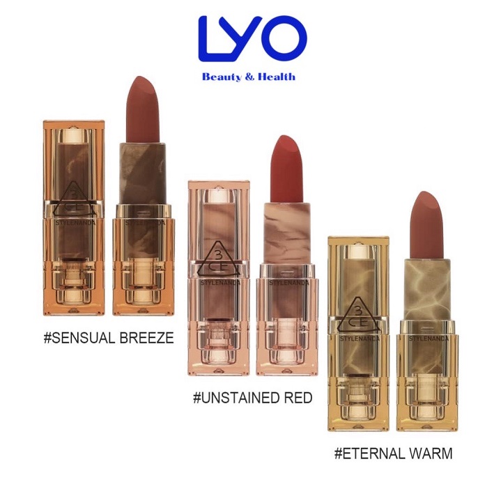 Son Thỏi 3CE Soft Matte Lipstick Version Deep Under More Deep