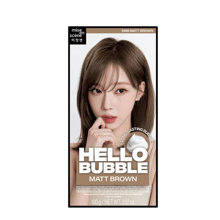 e906 - Nhuộm tóc mise en scène Hello Bubble 100g dạng bọt bền lâu tan, tông màu xu hướng LYO