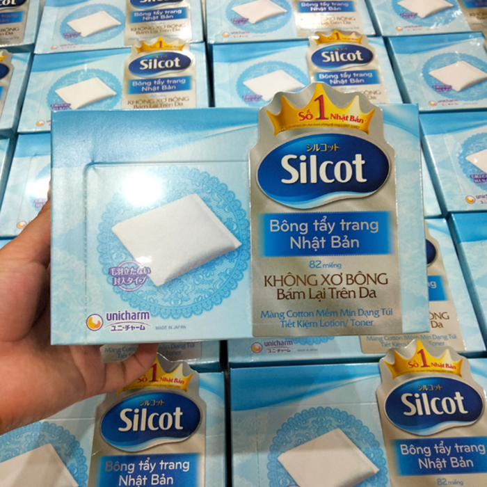 Bông tẩy trang Silcot 82 miếng/hộp