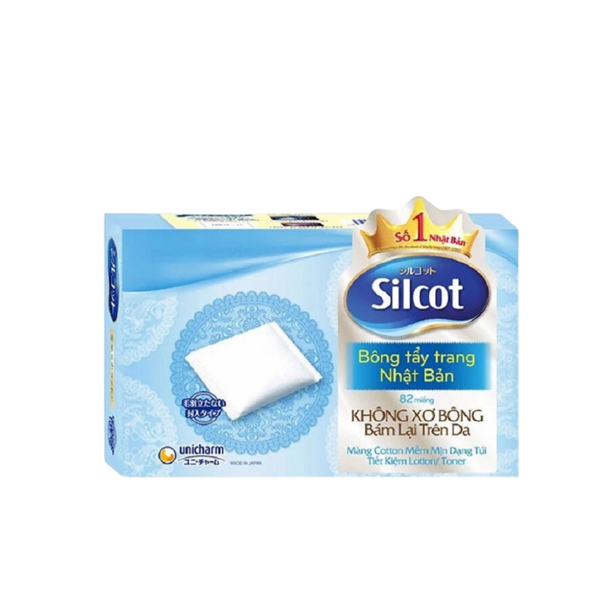 Bông tẩy trang Silcot 82 miếng/hộp