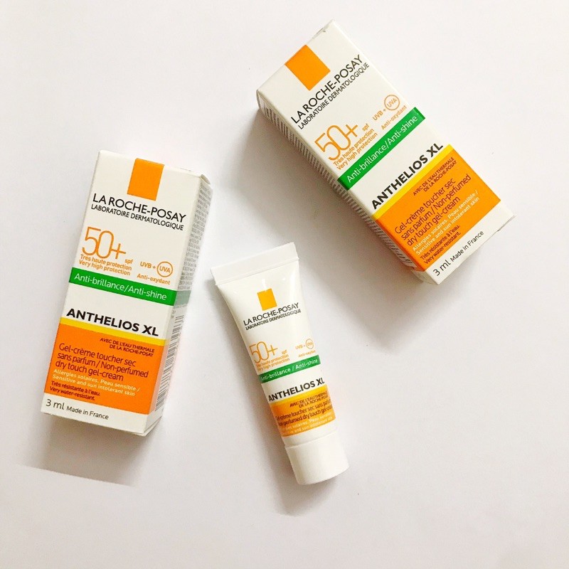 Kem Chống Nắng La Roche Posay Anthelios Mini Anti-Shine Dry Touch Gel Cream - SPF 50+  Không Màu | Mini 3ml