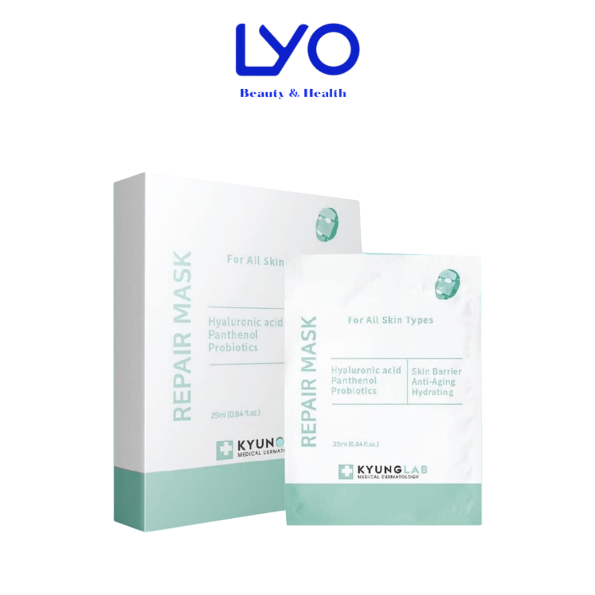 Combo 10 Miếng Mặt Nạ Cấp Ẩm, Phục Hồi & Tái Tạo Làn Da Kyung Lab Repair Mask Hàn Quốc 25ml/miếng