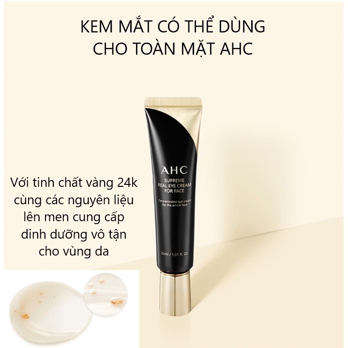 Kem Mắt AHC Ageless Real Eye Cream For Face 12ml