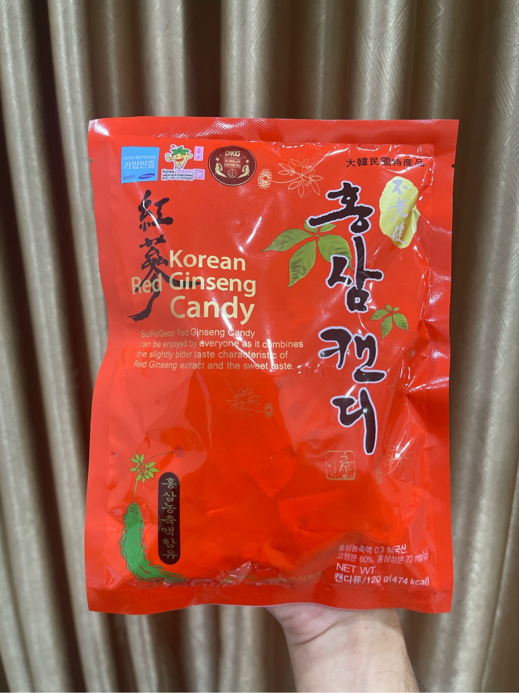 Kẹo Hồng Sâm Daedong Korea Ginseng Hàn Quốc 120g
