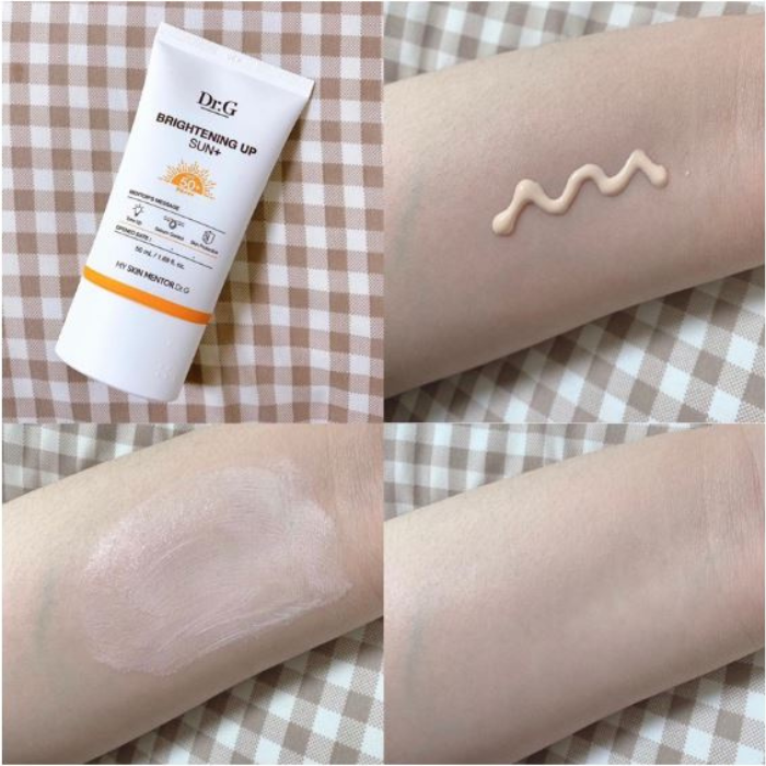 c840 - Bộ Sản Phẩm Kem chống nắng Dr.G  Brightening Up Sun+ SPF 50+ PA +++ 10ml - 20ml - 50ML (Cam)