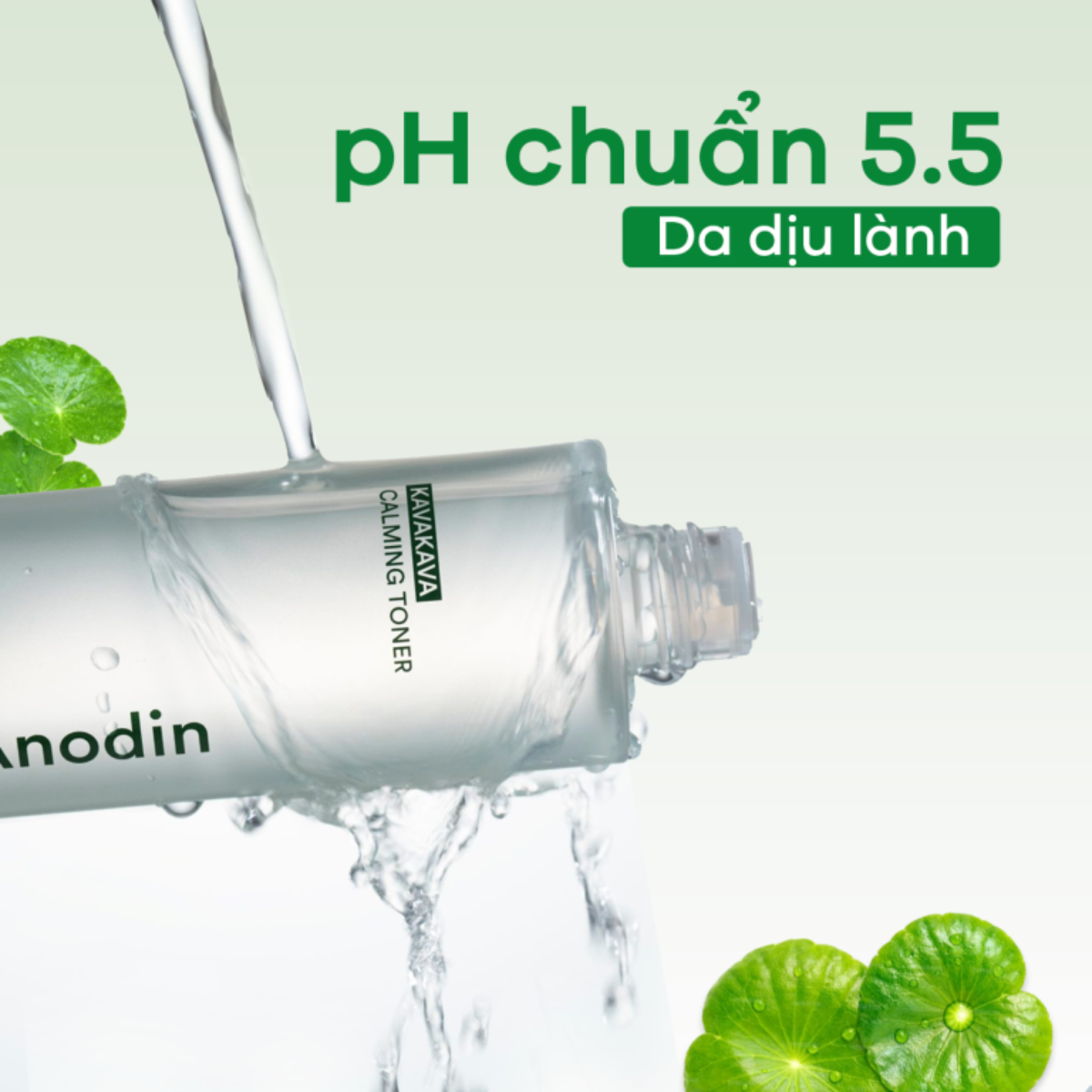 Nước Hoa Hồng Thuần Chay Cân Bằng, Làm Dịu Da, Cấp Ẩm Anodin KavaKava Calming Toner Cân Bằng Độ pH Cho Da Hàn Quốc 150ml