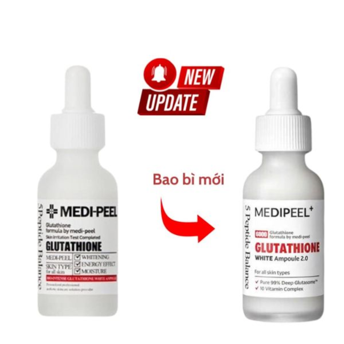 Tinh Chất Dưỡng Trắng Medi-Peel Bio-Intense Glutathione 600 White Ampoule 30ml