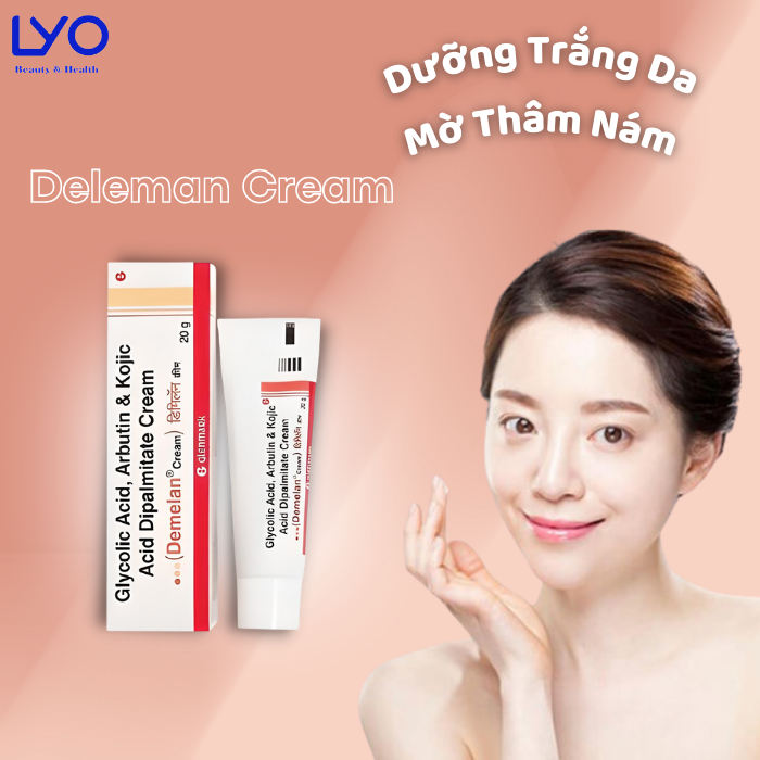 Kem Dưỡng Trắng Da Mờ Thâm Nám Demelan Cream 20g