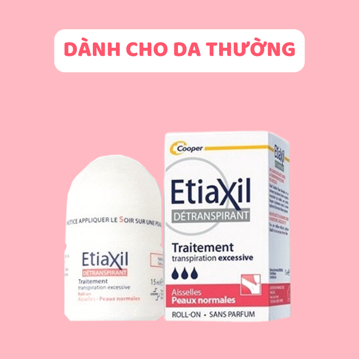 Lăn Nách Khử Mùi EtiaXil Detranspirant Traitement Roll-On Peaux Normales 15ml (Màu Đỏ, Màu Xanh, Màu Nâu))