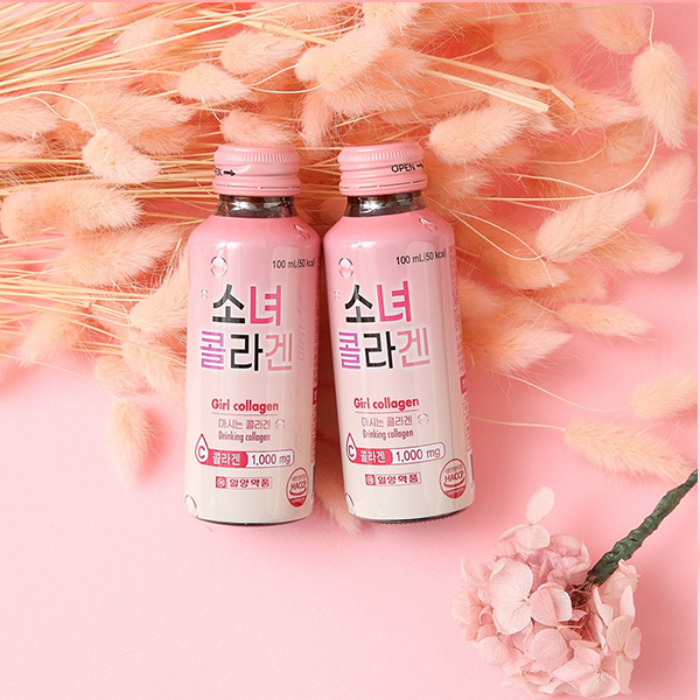 e511 - Nước Uống Bổ Sung Collagen Làm Đẹp Da Girl Collagen 1000mg Hộp 10 Chai x 100ml