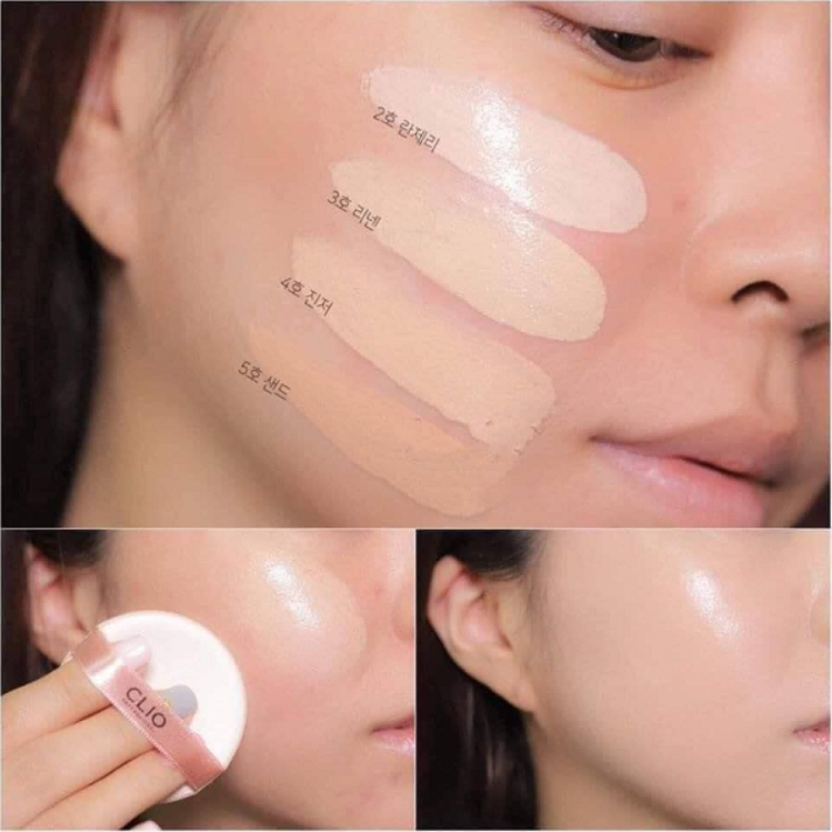 Phấn Nước Clio Kill Cover Glow / Glow Fitting Cushion SPF 50+ PA++++ 15g (1 hộp kèm 1 lõi)