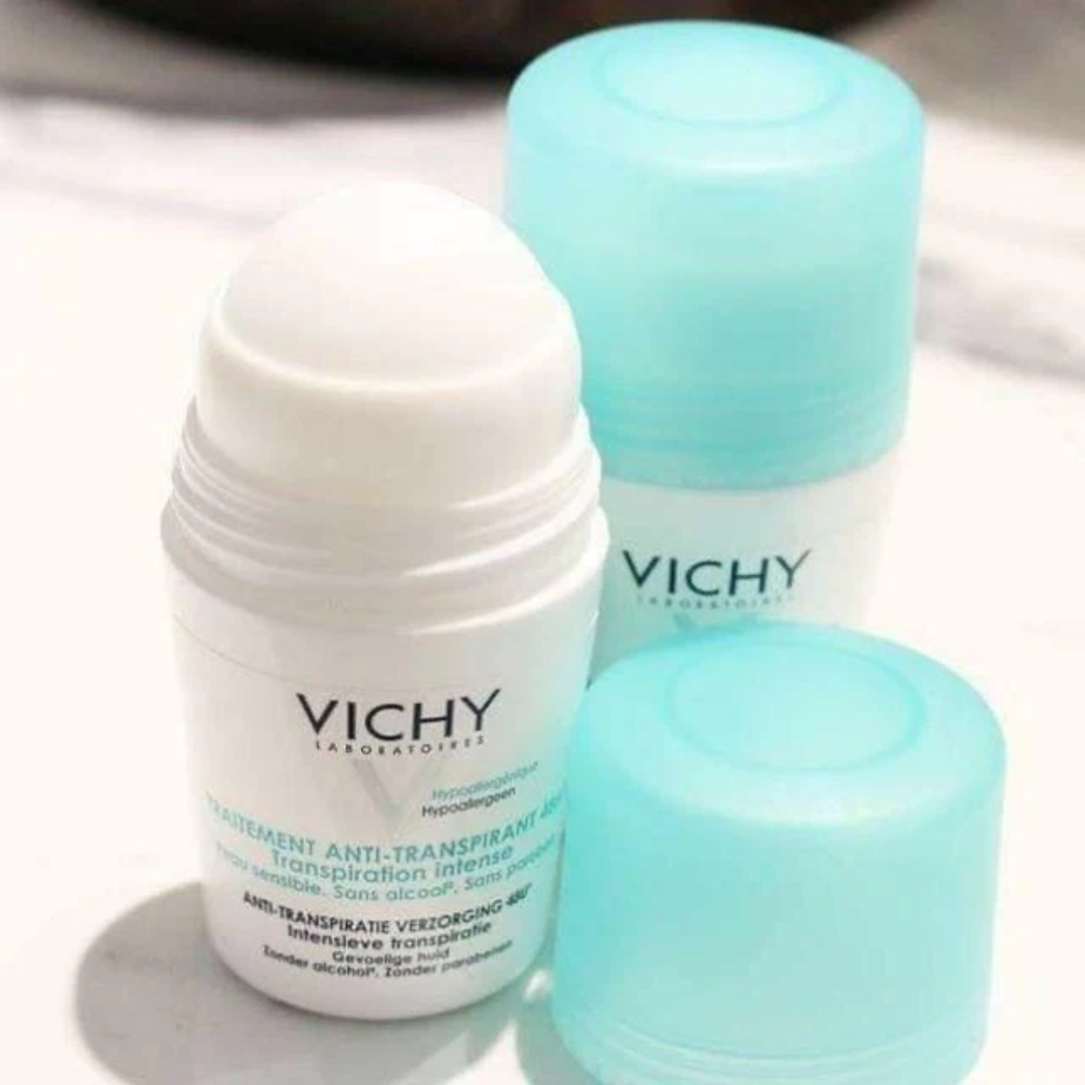 Lăn Khử Mùi Giúp Khô Thoáng Vùng Da Dưới Cánh Tay Suốt 48H - 72H Detransprirant Intensif Vichy Pháp 50ml