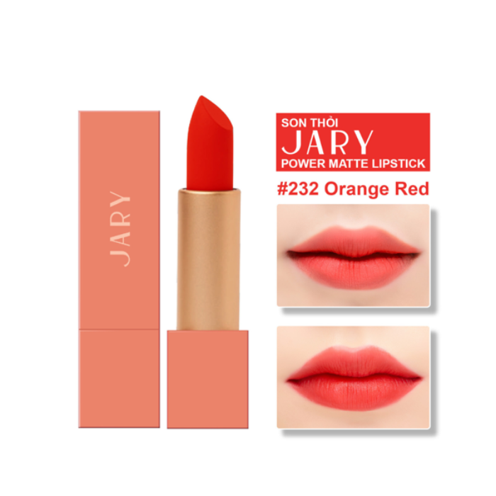 SON THỎI LÌ CAO CẤP - JARY - POWER MATTE LIPSTICK.