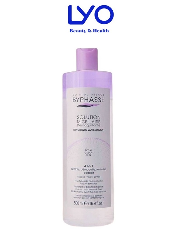 Nước Tẩy Trang Byphasse Solution Micellaire Tím 500ml