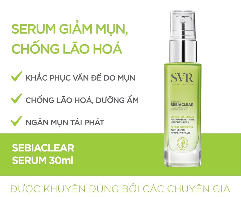 Serum Ngừa Mụn Mờ Thâm SVR Sebiaclear 30ml