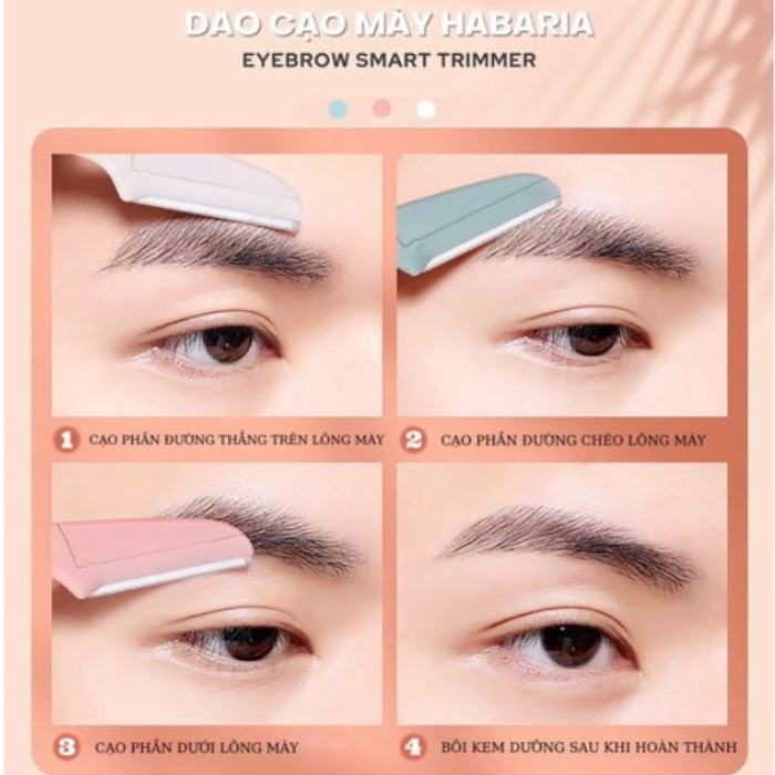 Set 3 dao cạo mày Habaria Eyebrow Smart Trimmer