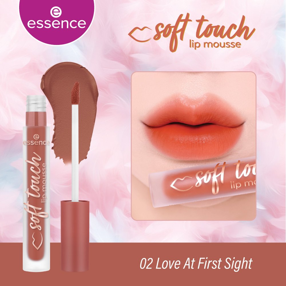 e197 - Son Kem thuần chay  Essence Soft Touch Lip Mousse